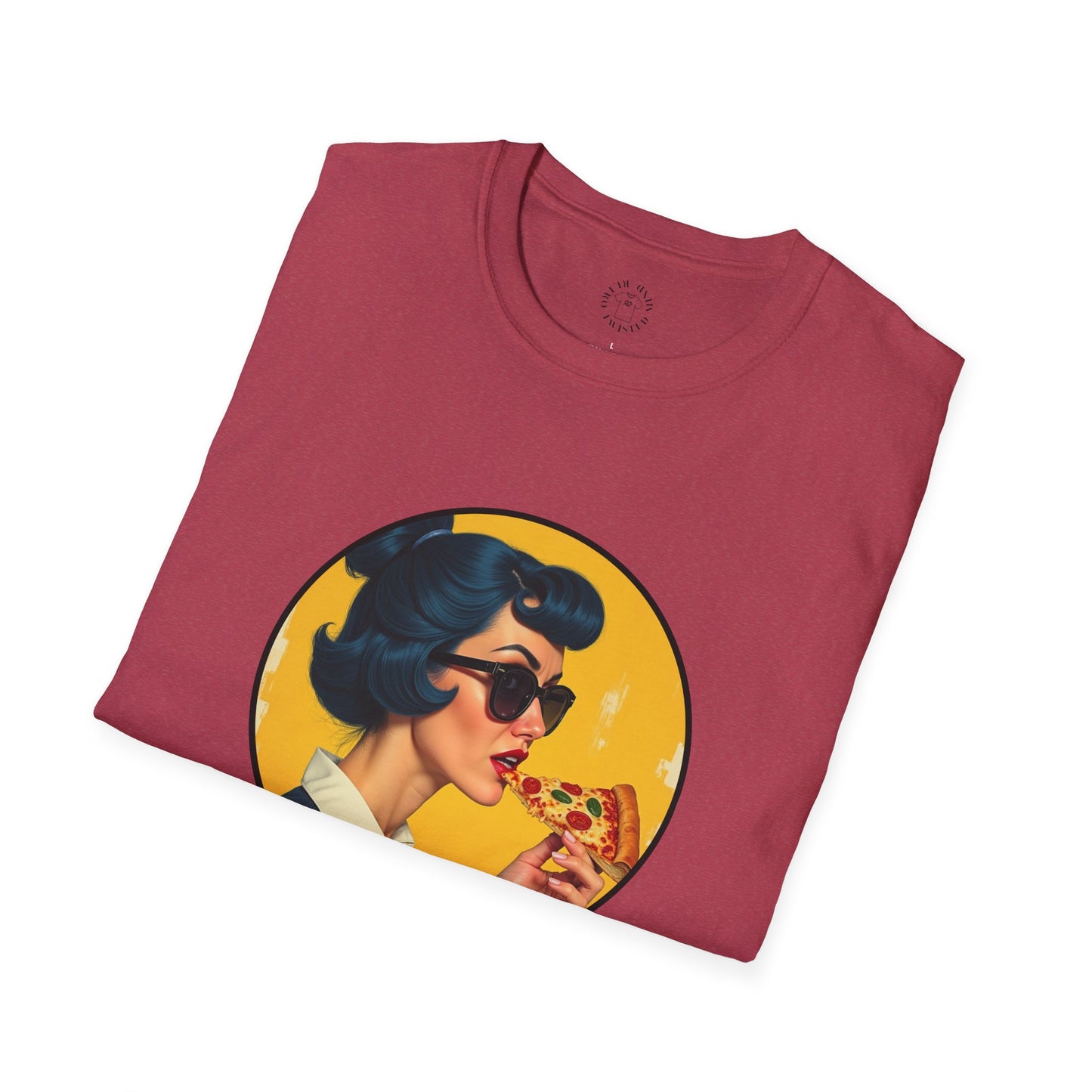 Cool Mama Unisex Softstyle T-Shirt - Retro Chic Pizza Lover Tee,mom