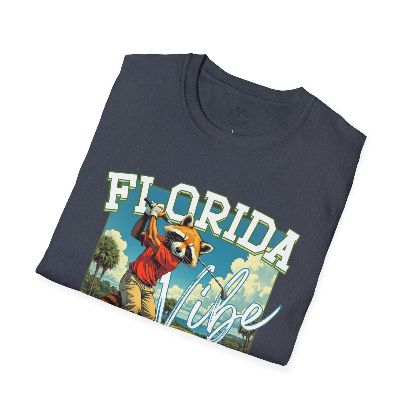 Florida Vibe Unisex Softstyle T-Shirt | Relaxed Fit Graphic Tee for Casual Days, Summer and Travel,florida,sport,golf