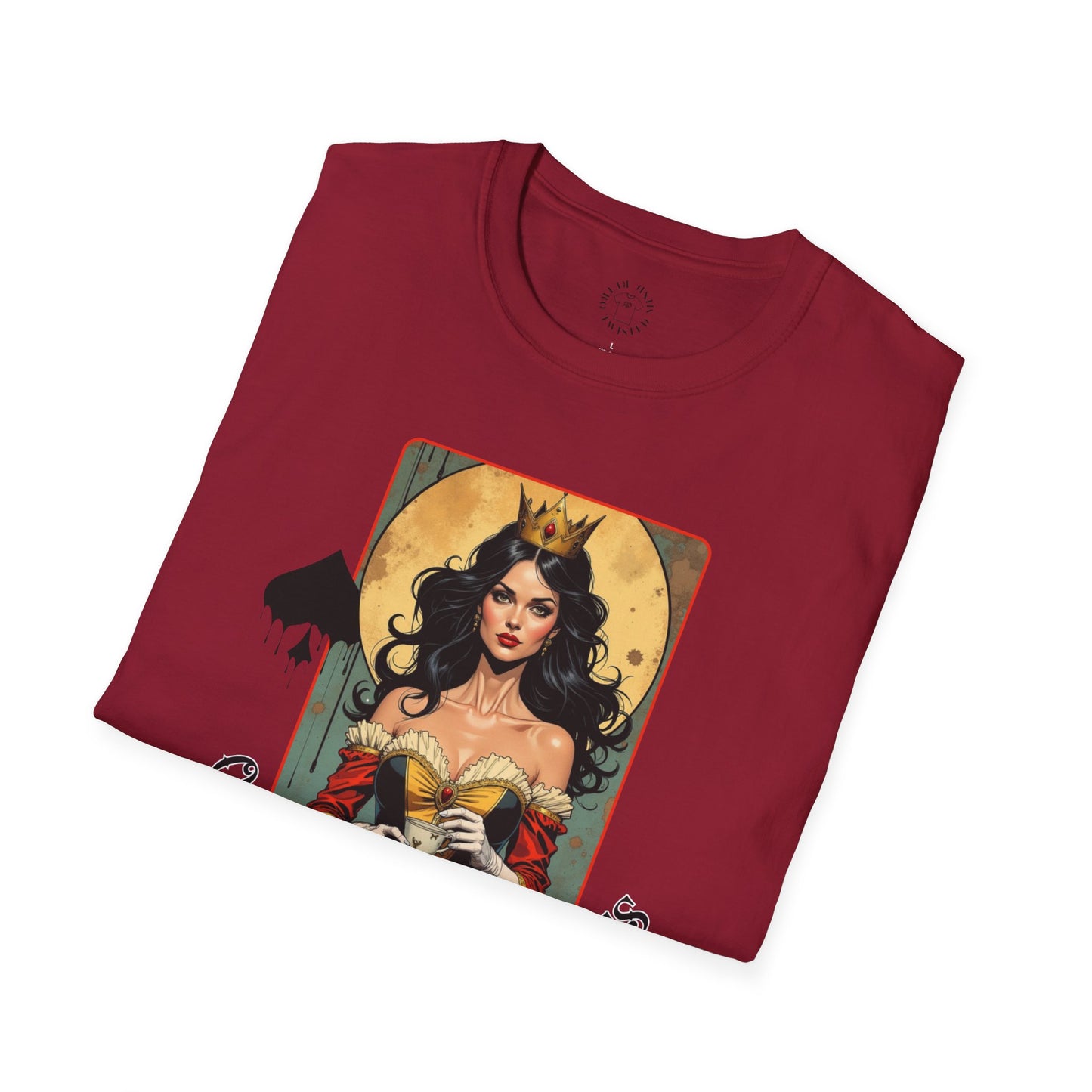 Queen of Spiders Unisex Softstyle T-Shirt - Bold Graphic Tee for Fans of Fantasy & Mythology,queen,girl