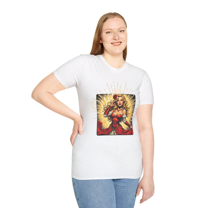 Empowered Women Unisex Softstyle T-Shirt - Bold & Confident Design, queen. girl