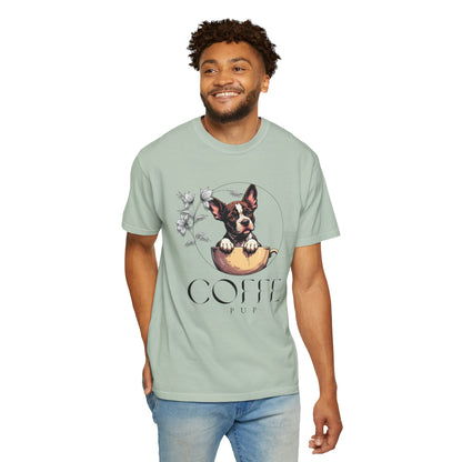 Coffee Pup Unisex Garment-Dyed T-shirt