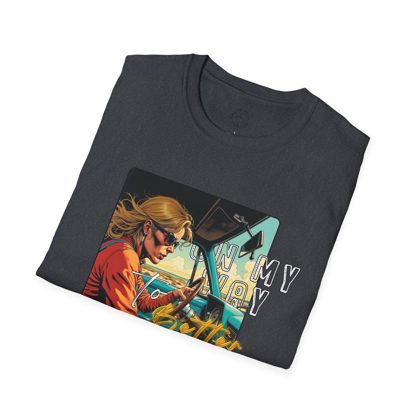 In My Element Graphic T-Shirt | Unisex Softstyle Tee,woman driving