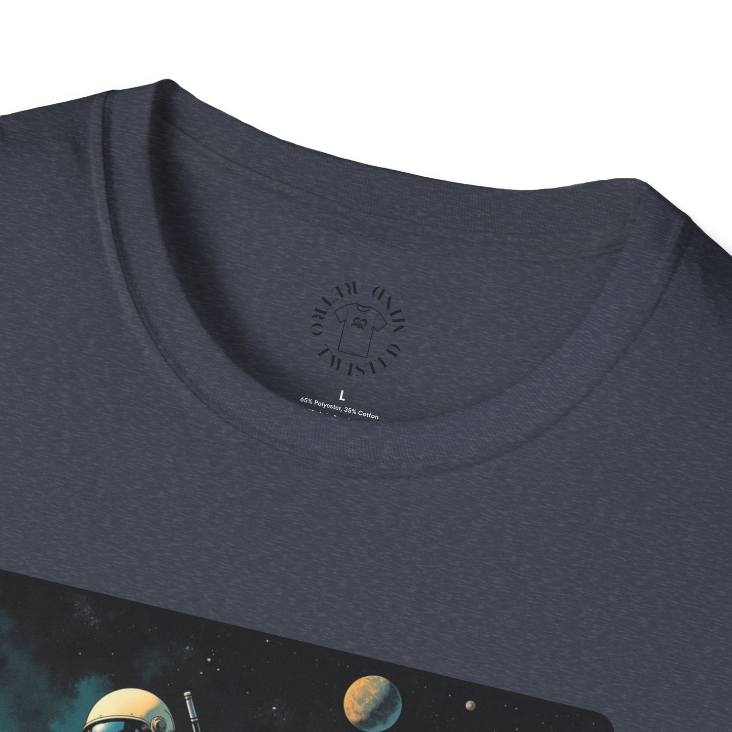 Vintage Space Explorer T-Shirt - 'My Game My Rules' golf, moon,sport