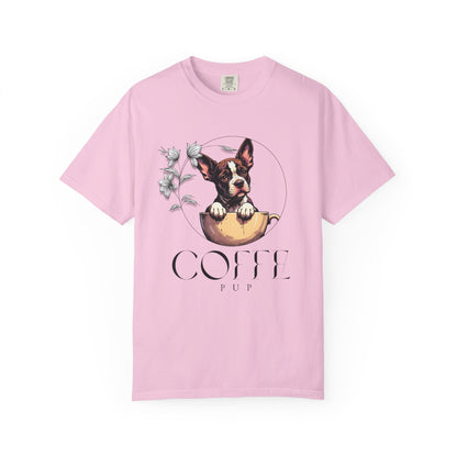Coffee Pup Unisex Garment-Dyed T-shirt