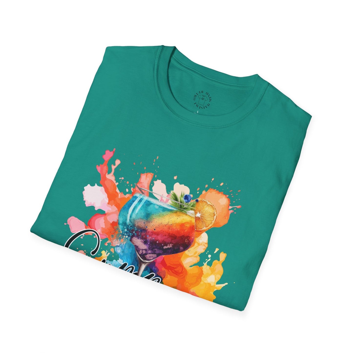 Colorful Artistic T-Shirt with Inspirational Design, Unisex Softstyle Tee, Gift for Art Lovers, Casual Wear, Birthday Gift Idea