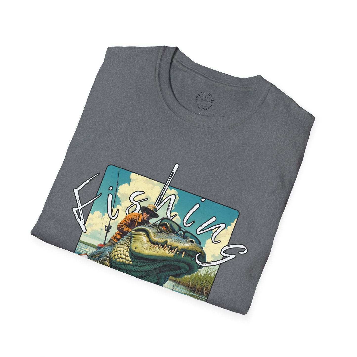 Fishing Like a Pro Unisex Softstyle T-Shirt,gator