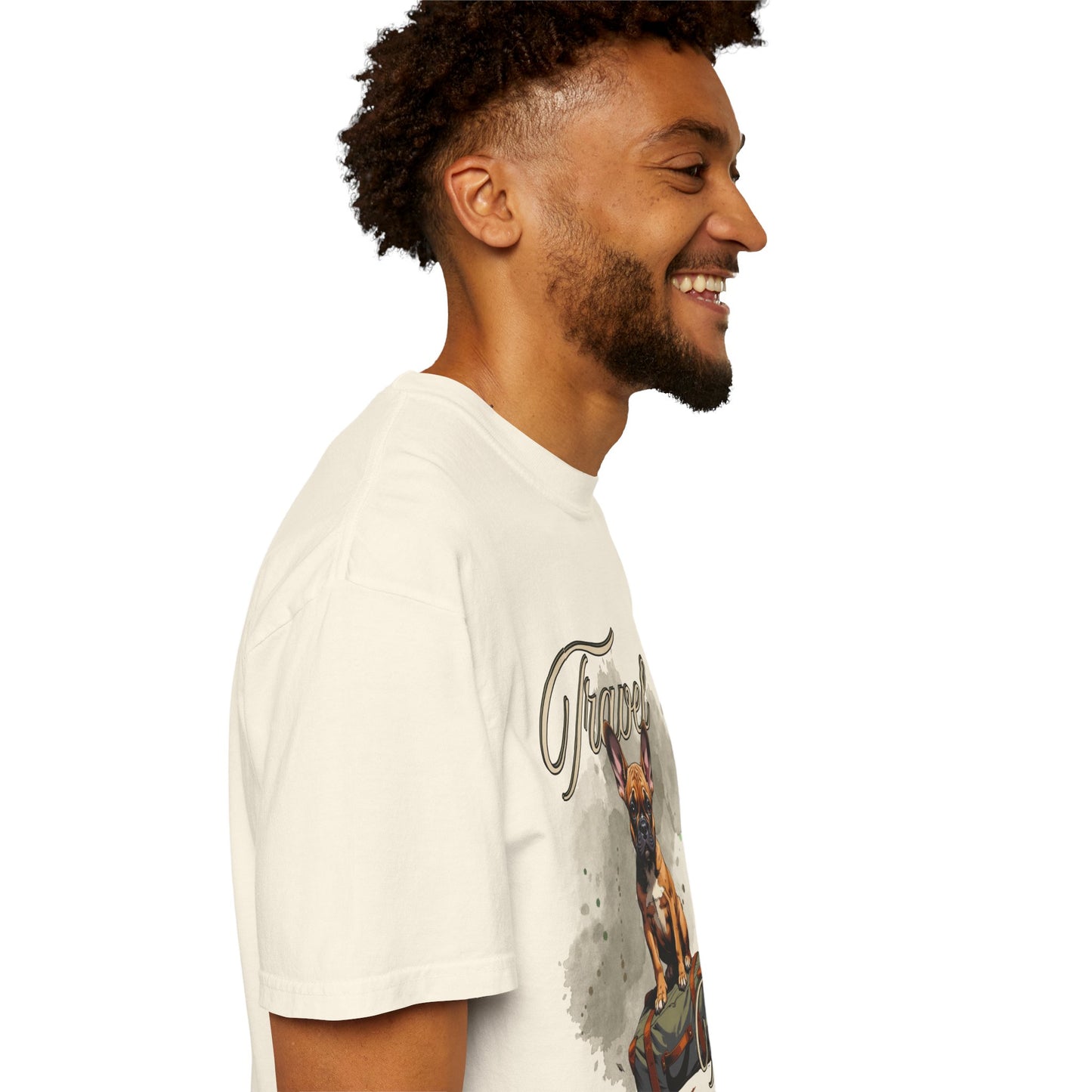 Travel Time Unisex Garment-Dyed T-Shirt - Perfect for Dog Lovers & Adventurers