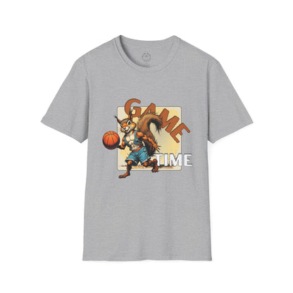 Basketball Squirrel Game Time Unisex T-Shirt,sport,twisted