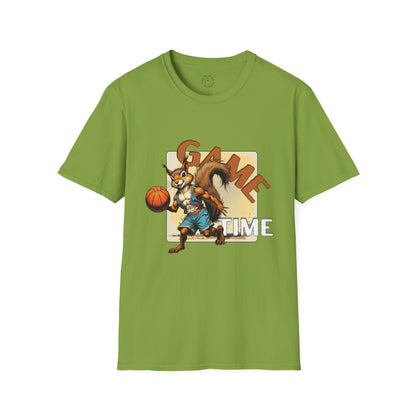 Basketball Squirrel Game Time Unisex T-Shirt,sport,twisted