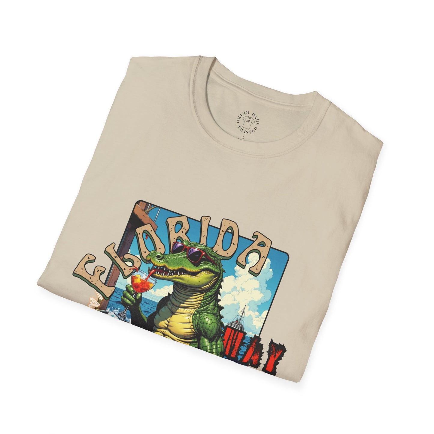 Florida Alligator Unisex Softstyle T-Shirt - Retro Vibe Casual Tee,vacation ,florida,