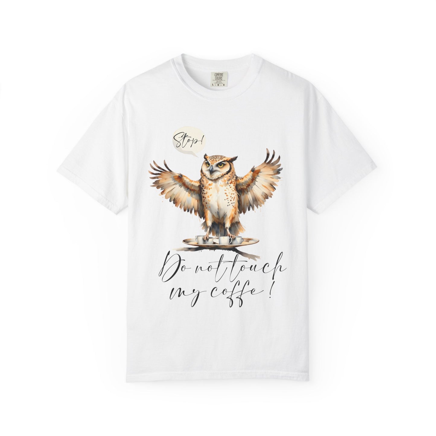 Owl “Do Not Touch My Coffee” Graphic T-Shirt
