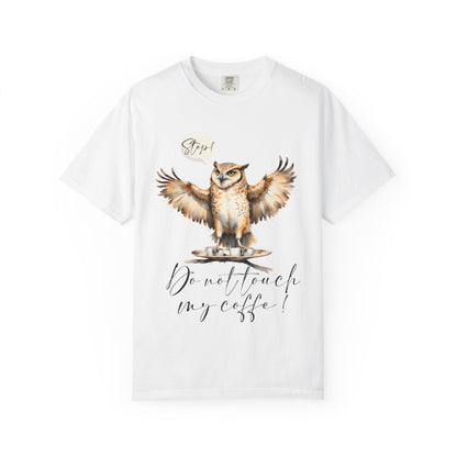 Owl “Do Not Touch My Coffee” Graphic T-Shirt