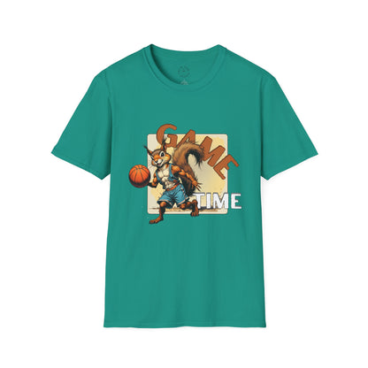 Basketball Squirrel Game Time Unisex T-Shirt,sport,twisted