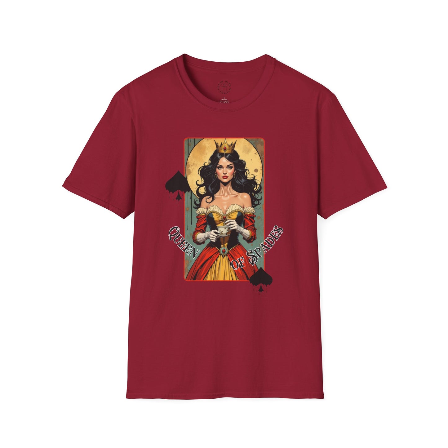 Queen of Spiders Unisex Softstyle T-Shirt - Bold Graphic Tee for Fans of Fantasy & Mythology,queen,girl