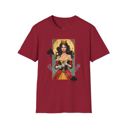Queen of Spiders Unisex Softstyle T-Shirt - Bold Graphic Tee for Fans of Fantasy & Mythology,queen,girl