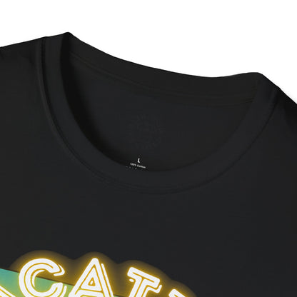 Funny Vacation Mode Unisex Softstyle T-Shirt, manatee