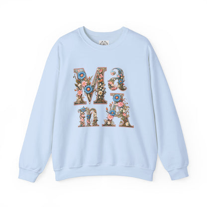 Unisex Heavy Blend™ Crewneck Sweatshirt,mother day gift, mama ,flower