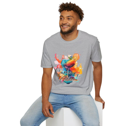 Colorful Artistic T-Shirt with Inspirational Design, Unisex Softstyle Tee, Gift for Art Lovers, Casual Wear, Birthday Gift Idea