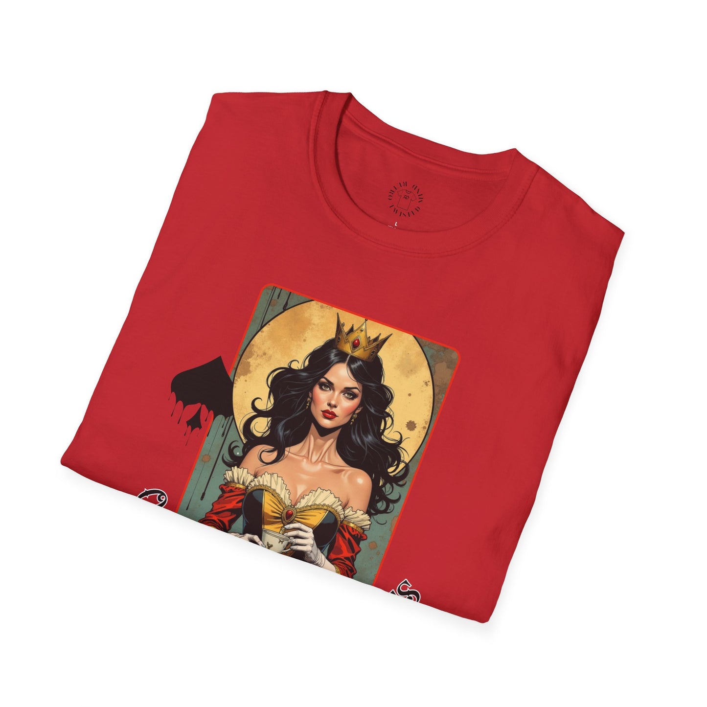 Queen of Spiders Unisex Softstyle T-Shirt - Bold Graphic Tee for Fans of Fantasy & Mythology,queen,girl