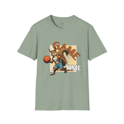 Basketball Squirrel Game Time Unisex T-Shirt,sport,twisted