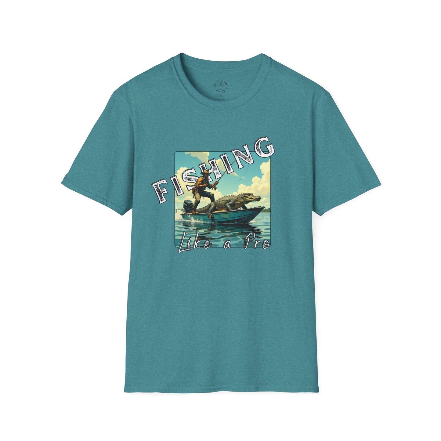 Fishing Like a Pro Unisex Softstyle T-Shirt - Perfect Gift for Anglers,gator,sport
