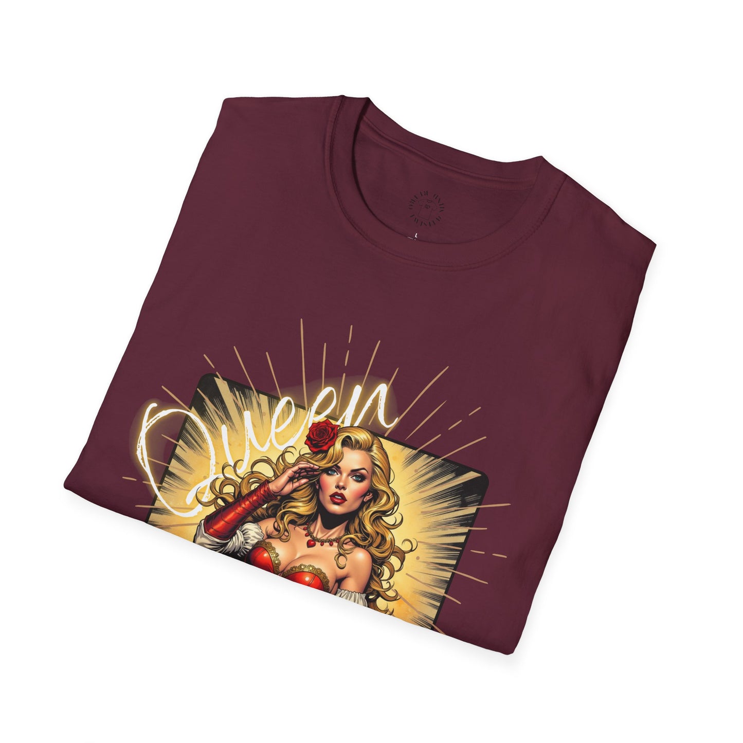 Empowered Women Unisex Softstyle T-Shirt - Bold & Confident Design, queen. girl