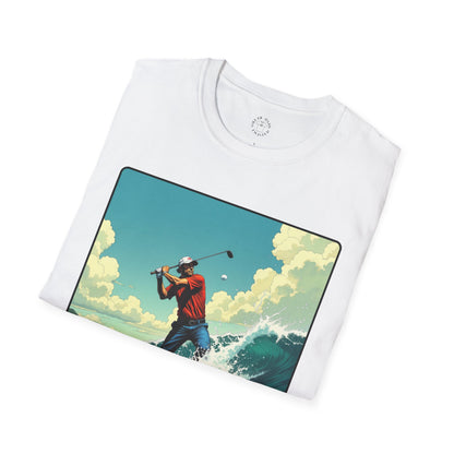 My Game Unisex Softstyle T-Shirt - Retro Golf Graphic Tee, golf, ocean,sport