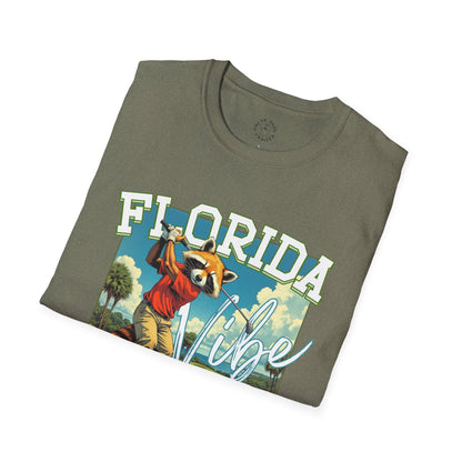 Florida Vibe Unisex Softstyle T-Shirt | Relaxed Fit Graphic Tee for Casual Days, Summer and Travel,florida,sport,golf