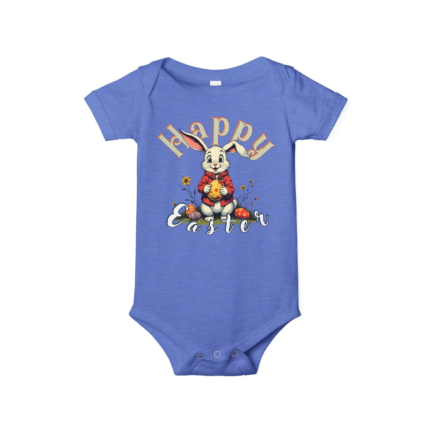 Happy Easter Infant Jersey One Piece,baby