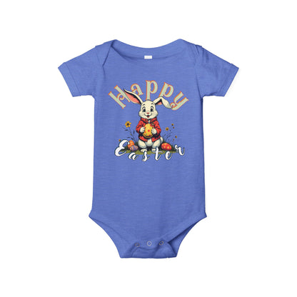 Happy Easter Infant Jersey One Piece,baby