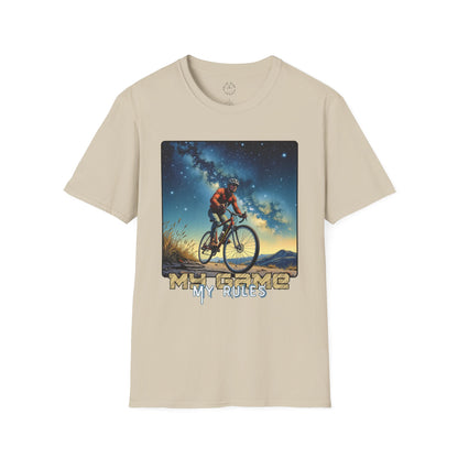Cycling Adventure Unisex Softstyle T-Shirt - My Game My Rules, cycling ,sport