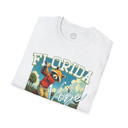 Florida Vibe Unisex Softstyle T-Shirt | Relaxed Fit Graphic Tee for Casual Days, Summer and Travel,florida,sport,golf