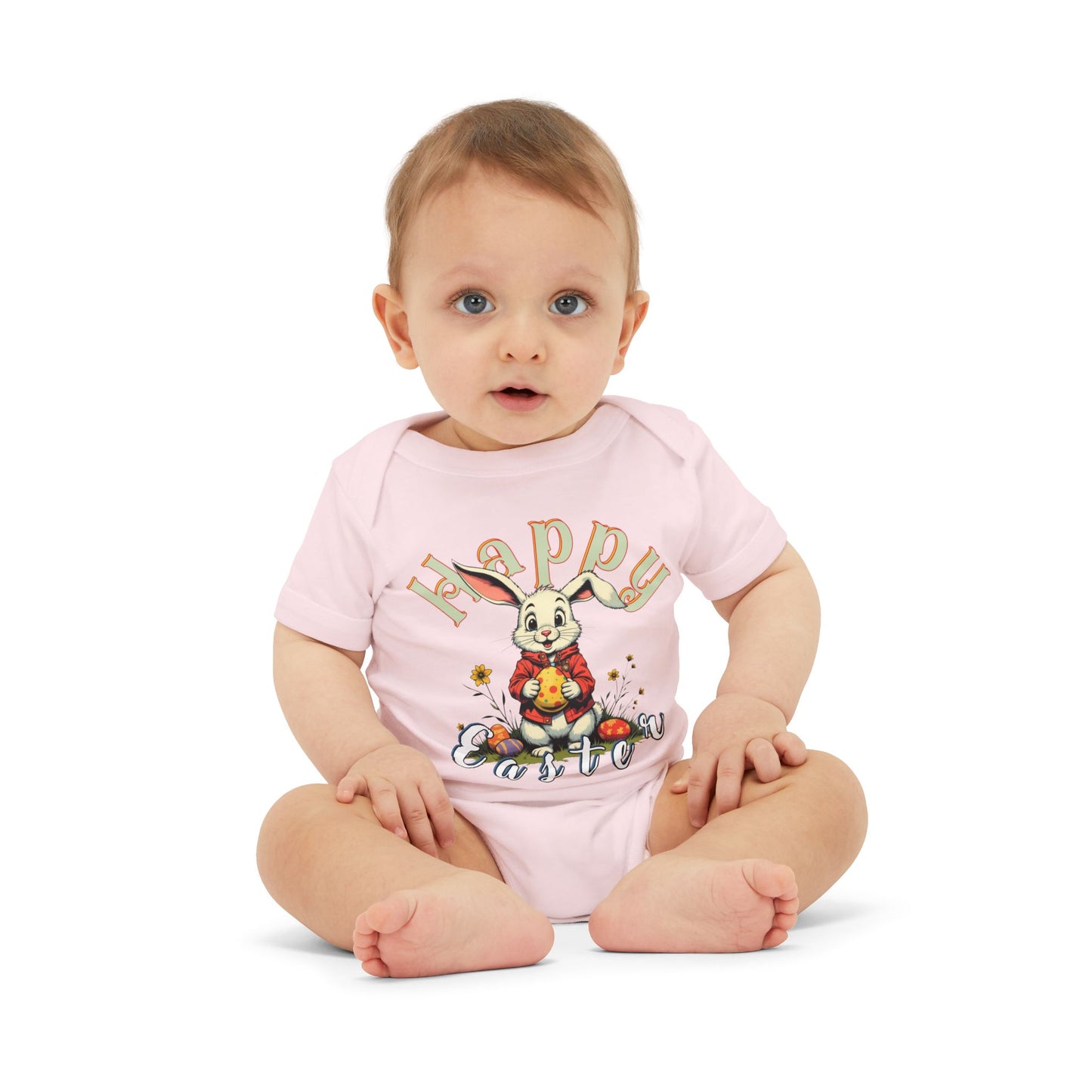 Happy Easter Infant Jersey One Piece,baby