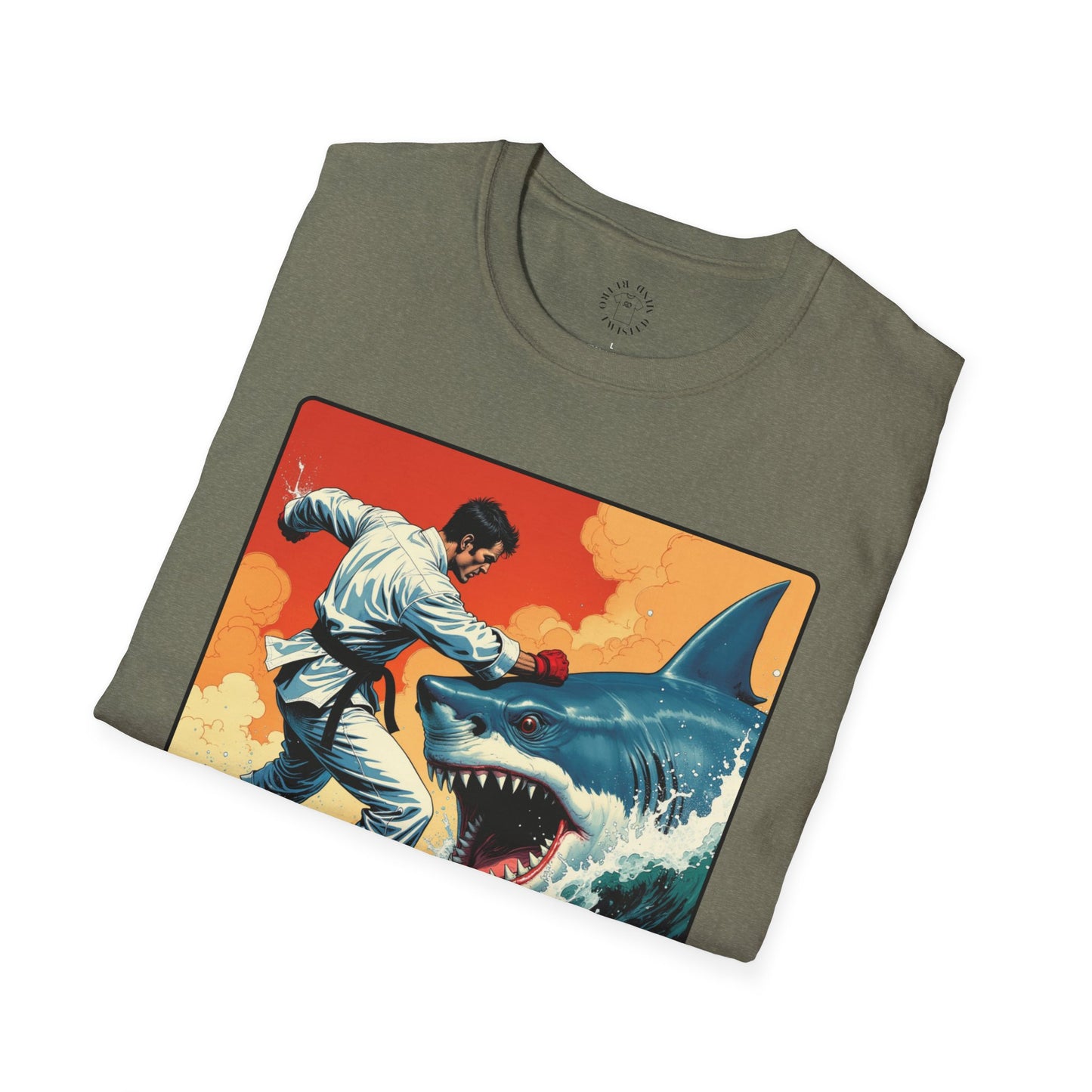 My Game Unisex Softstyle T-Shirt - Retro Shark Design Tee for Adventure Lovers, karate,sport