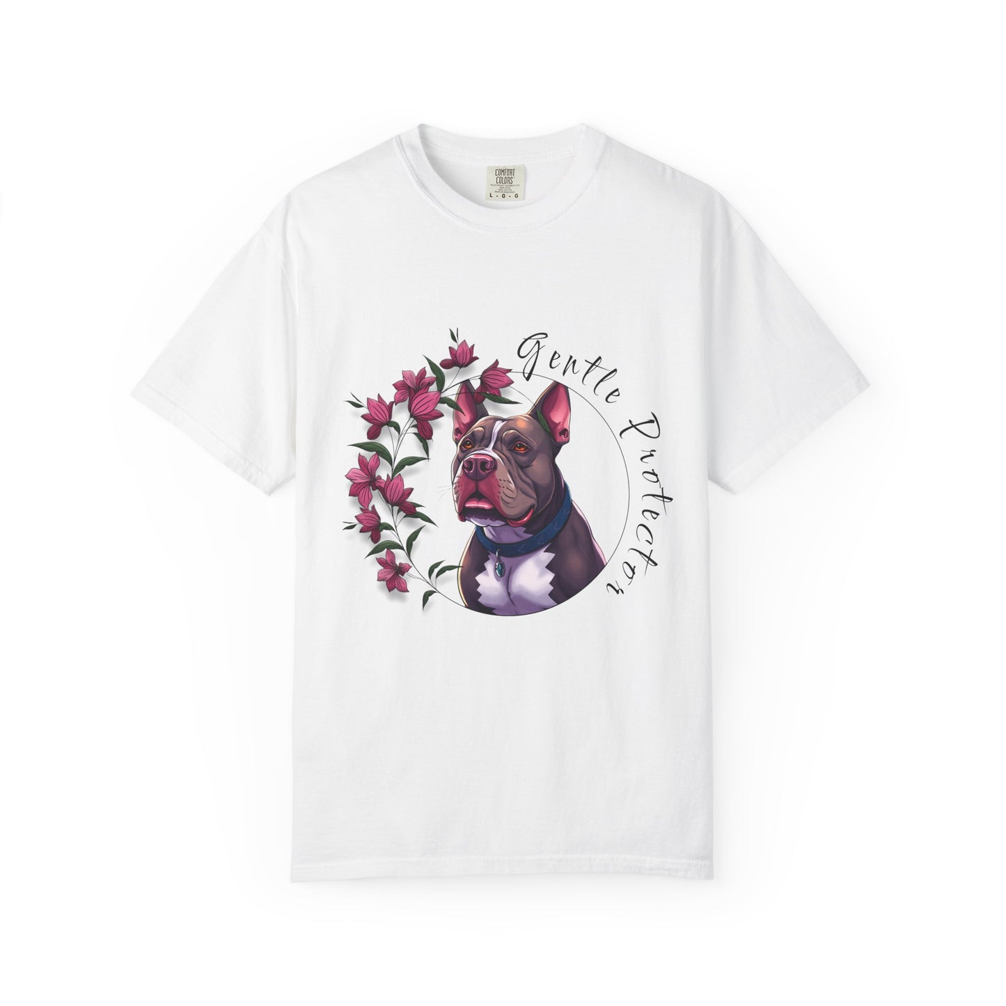 Gentle Protector Dog T-Shirt, Animal Lover Gift, Pet Memorial Tee, Casual Wear, Gift for Dog Owners, Nature T-Shirt