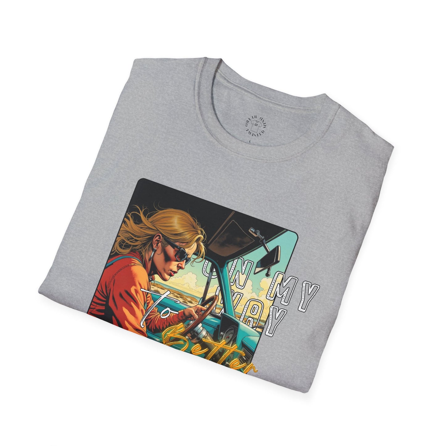 In My Element Graphic T-Shirt | Unisex Softstyle Tee,woman driving