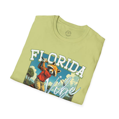 Florida Vibe Unisex Softstyle T-Shirt | Relaxed Fit Graphic Tee for Casual Days, Summer and Travel,florida,sport,golf
