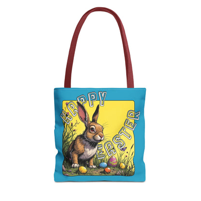 Happy Easter Tote Bag - Vibrant Bunny Design for Spring Celebrations, Easter bunny
