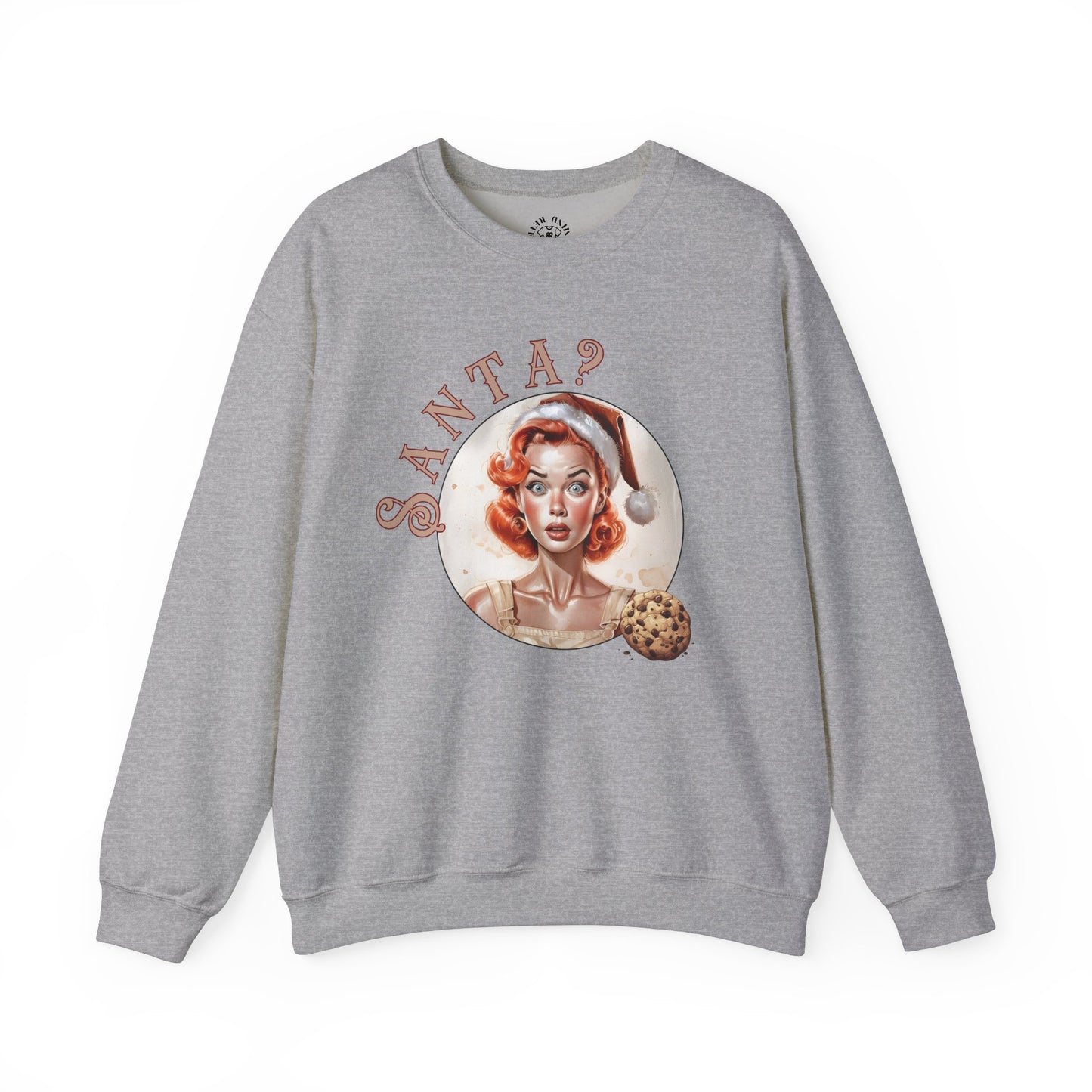 Funny Cookie Lover Sweatshirt - Retro Design - Santa? Christmas