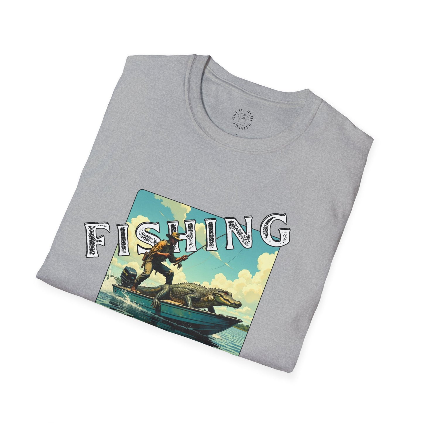 Fishing Like a Pro Unisex Softstyle T-Shirt - Perfect Gift for Anglers,gator,sport