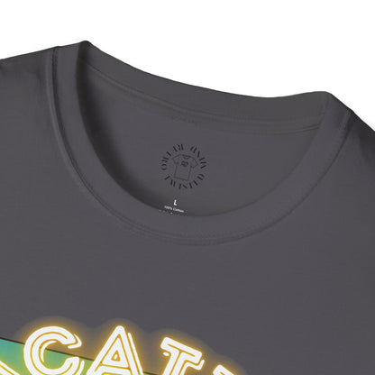 Funny Vacation Mode Unisex Softstyle T-Shirt, manatee