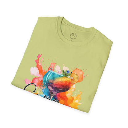 Colorful Artistic T-Shirt with Inspirational Design, Unisex Softstyle Tee, Gift for Art Lovers, Casual Wear, Birthday Gift Idea