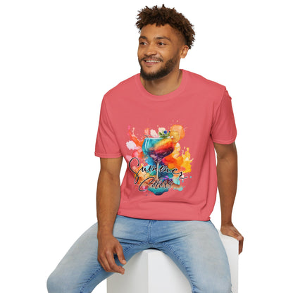 Colorful Artistic T-Shirt with Inspirational Design, Unisex Softstyle Tee, Gift for Art Lovers, Casual Wear, Birthday Gift Idea