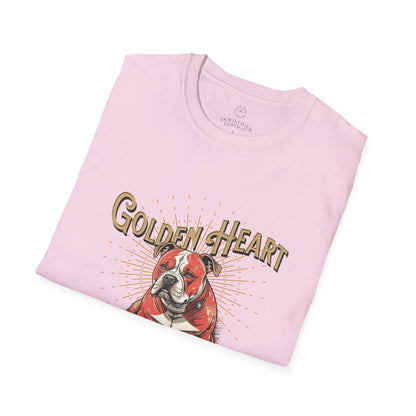 Golden Heart Bulldog Unisex Softstyle T-Shirt