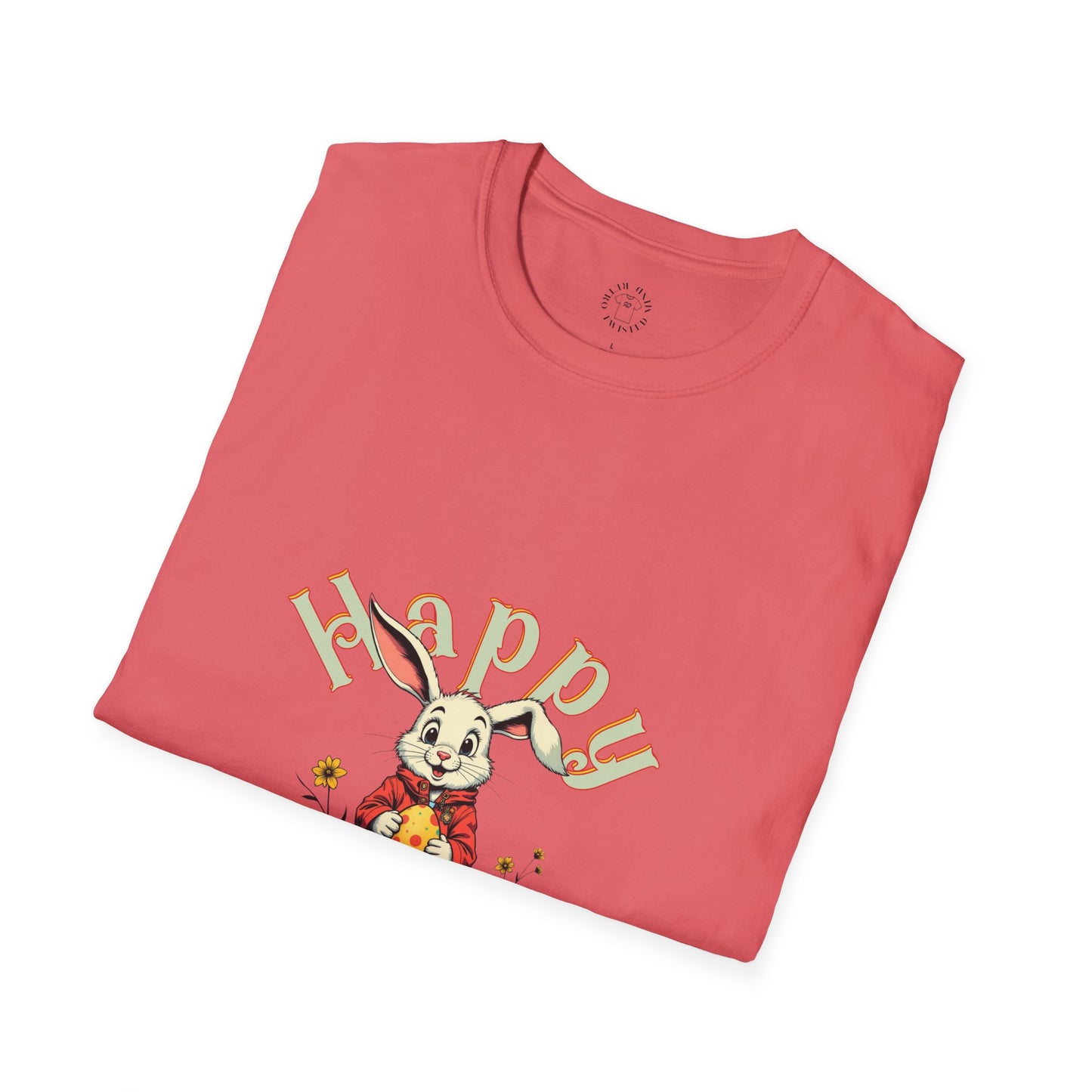 Happy Easter Unisex Softstyle T-shirt - Spring Celebration Tee,easter bunny