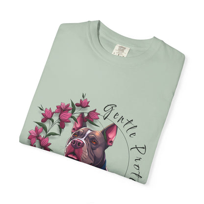 Gentle Protector Dog T-Shirt, Animal Lover Gift, Pet Memorial Tee, Casual Wear, Gift for Dog Owners, Nature T-Shirt