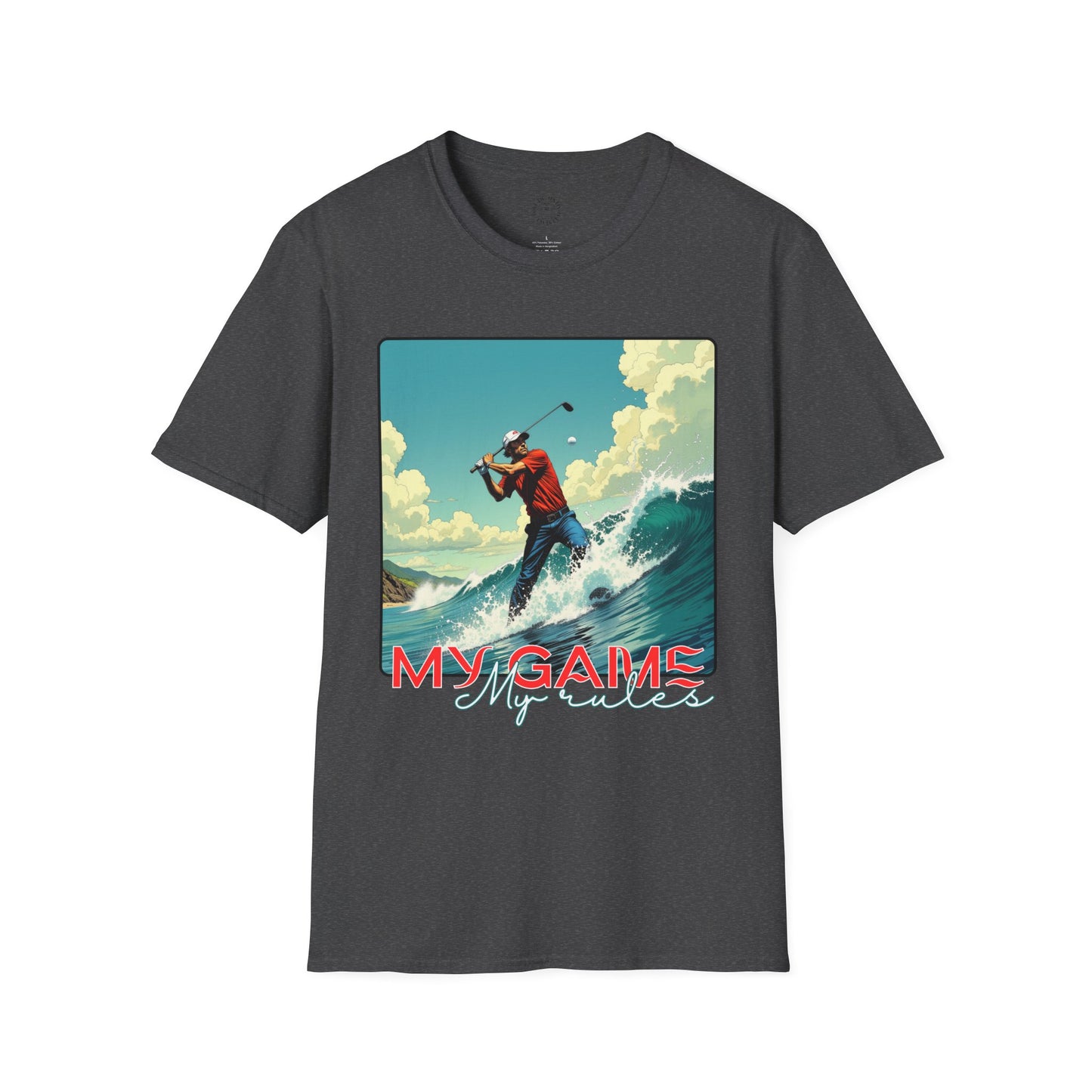 My Game Unisex Softstyle T-Shirt - Retro Golf Graphic Tee, golf, ocean,sport
