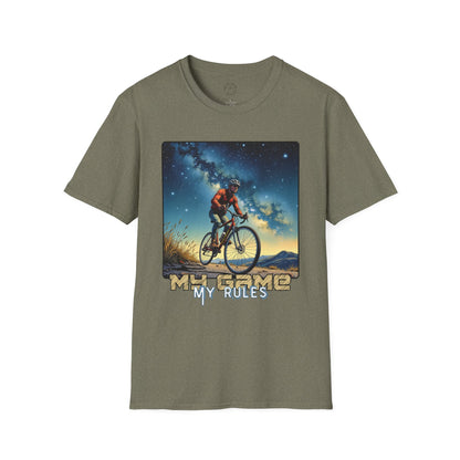 Cycling Adventure Unisex Softstyle T-Shirt - My Game My Rules, cycling ,sport