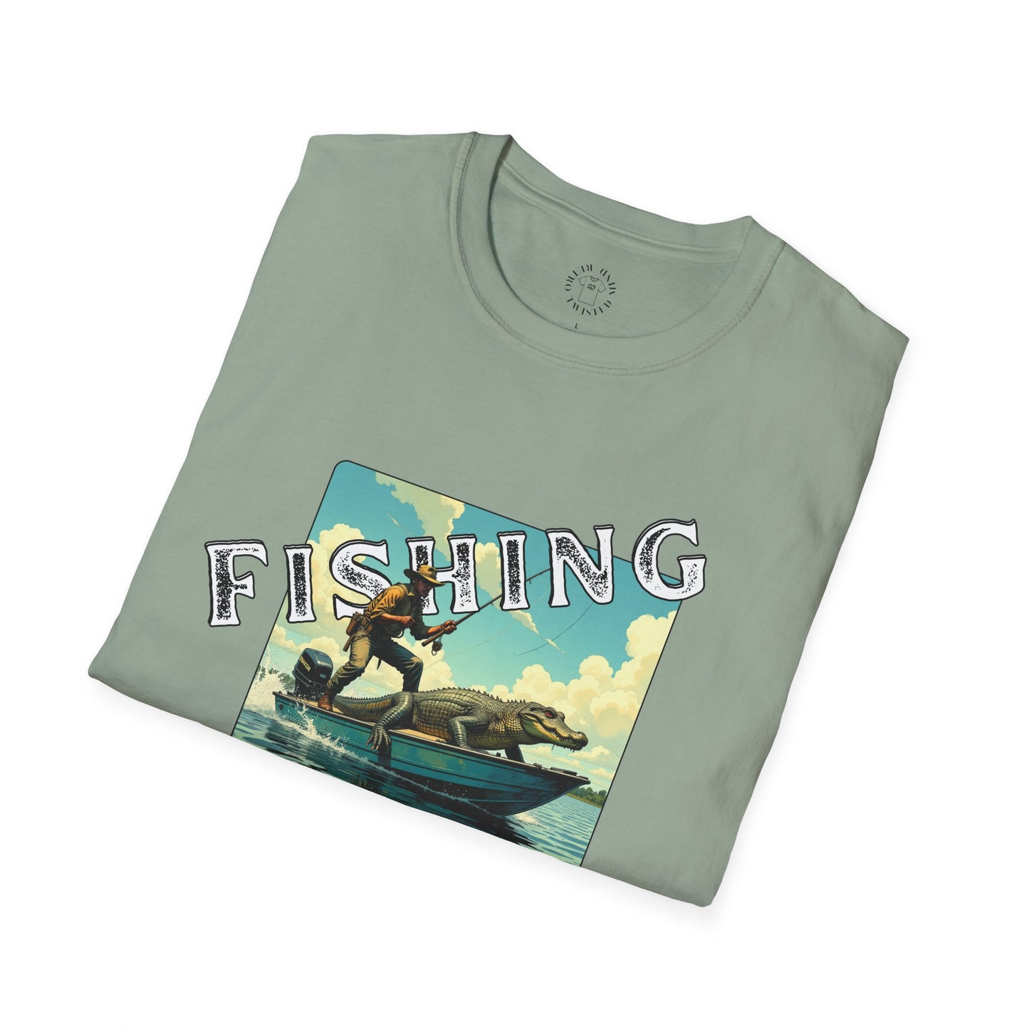 Fishing Like a Pro Unisex Softstyle T-Shirt - Perfect Gift for Anglers,gator,sport