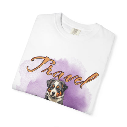 Travel Time Dog Lovers Unisex T-Shirt, Vintage Pet Tee, Dog Travel Shirt, Cute Pet Lover Gift, Animal Adventure Apparel